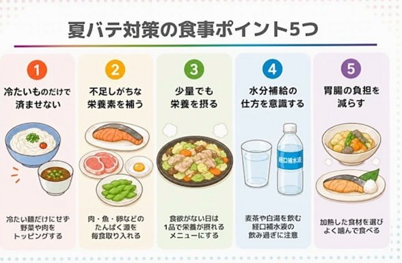 夏バテ対策の食事はどうする? 暑さを乗り切る食事のポイント
